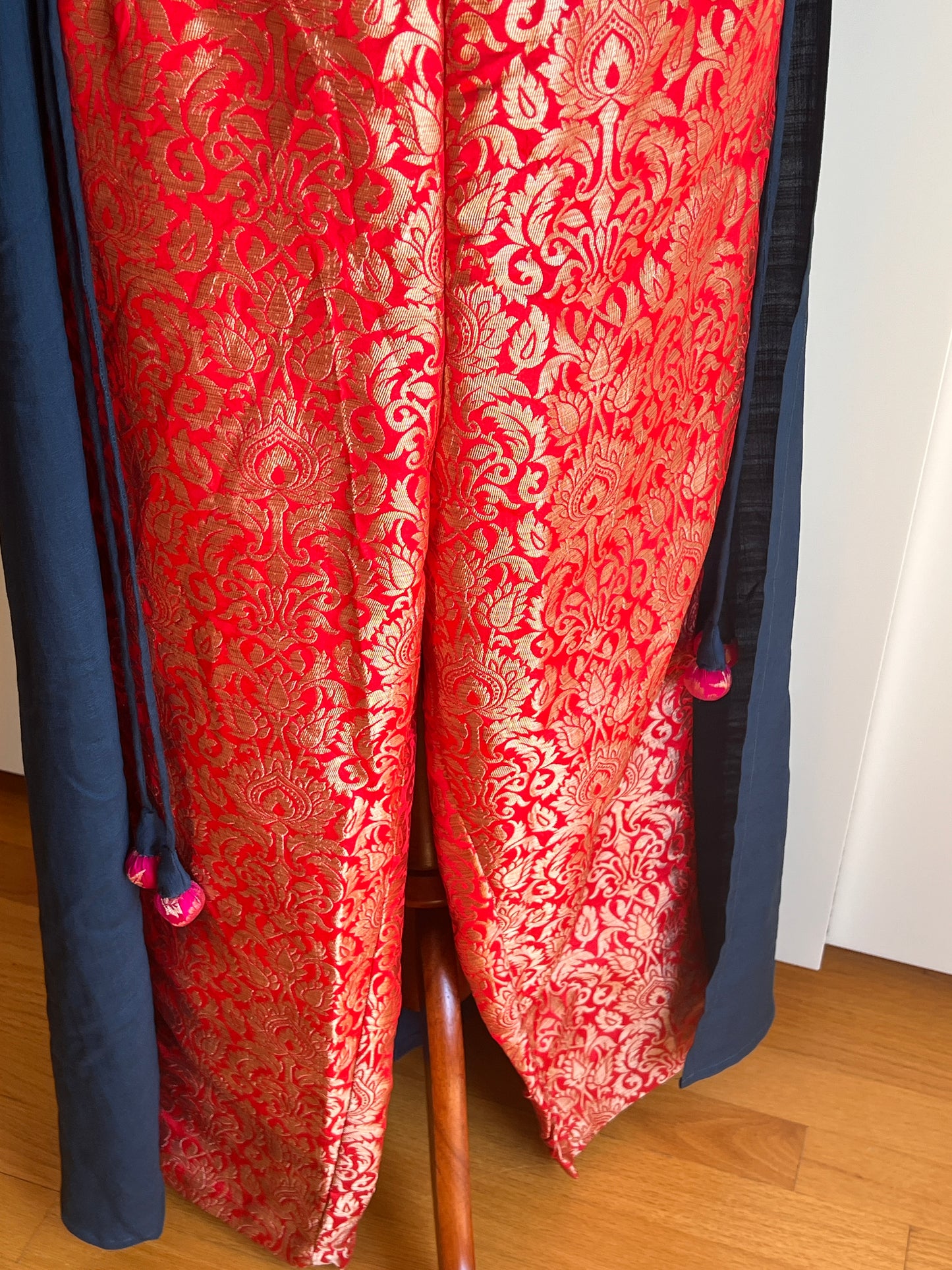 Blue and Red Salwar Set