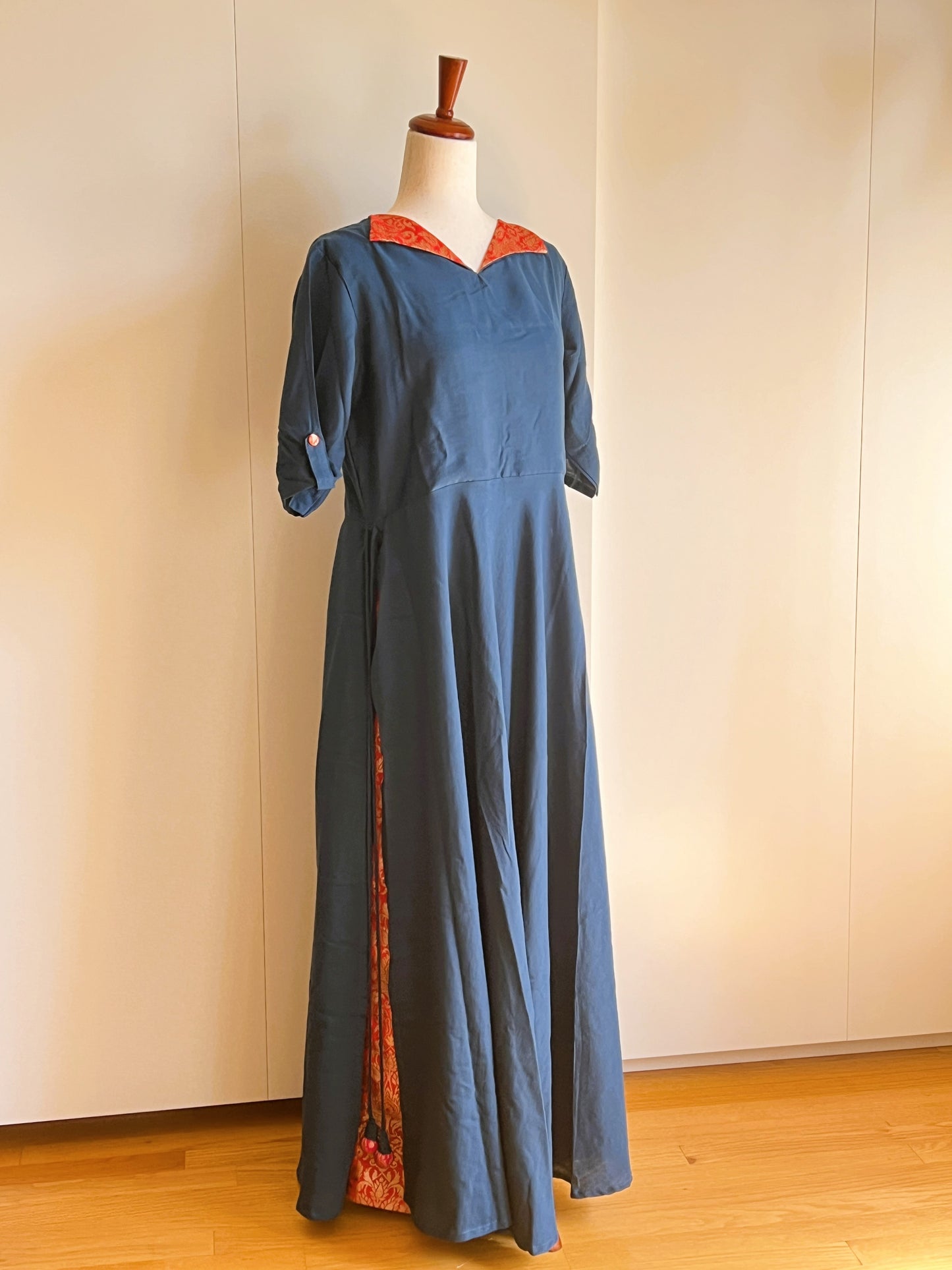 Blue and Red Salwar Set