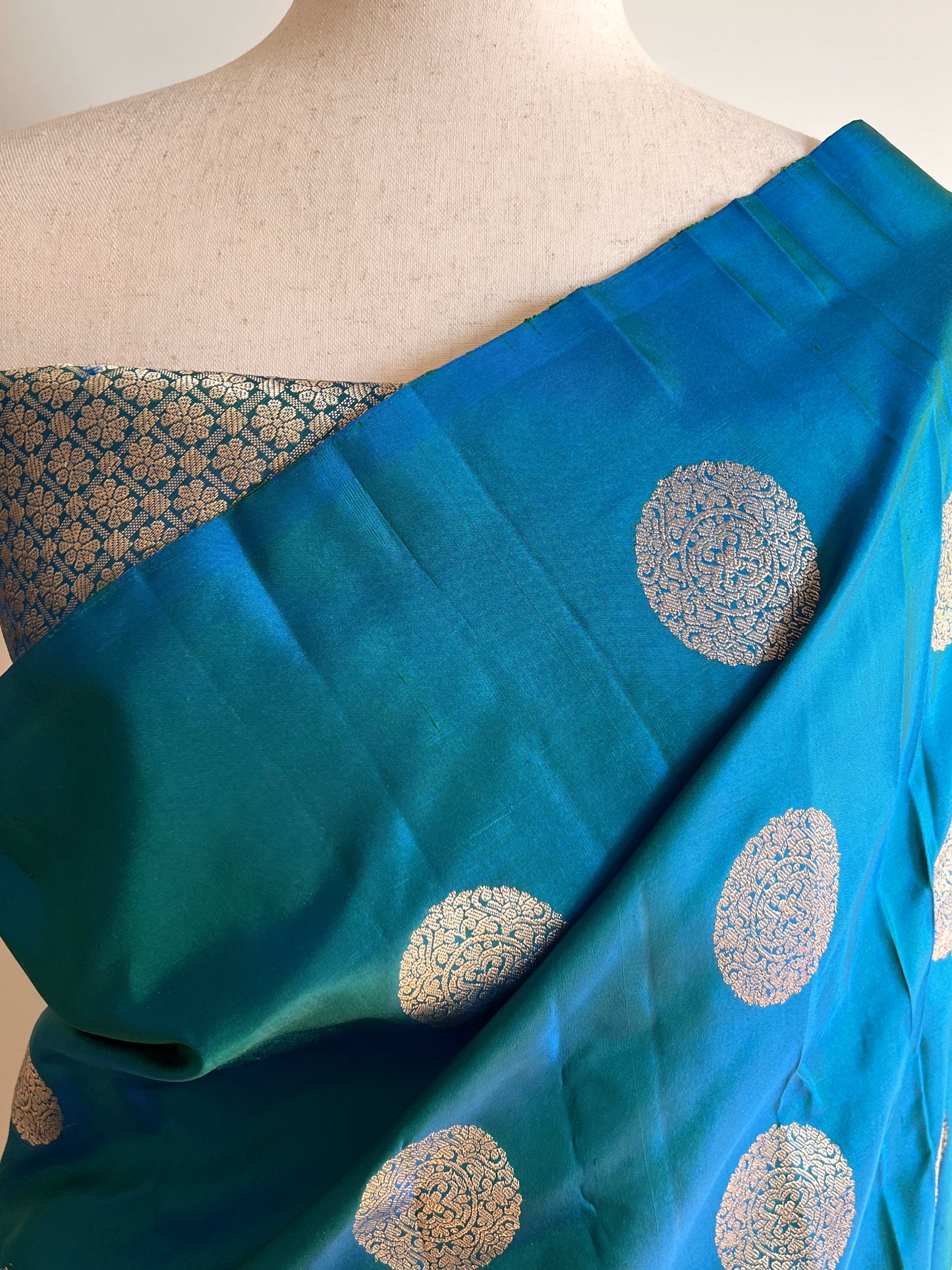 Blue Kanjivaram Silk Saree