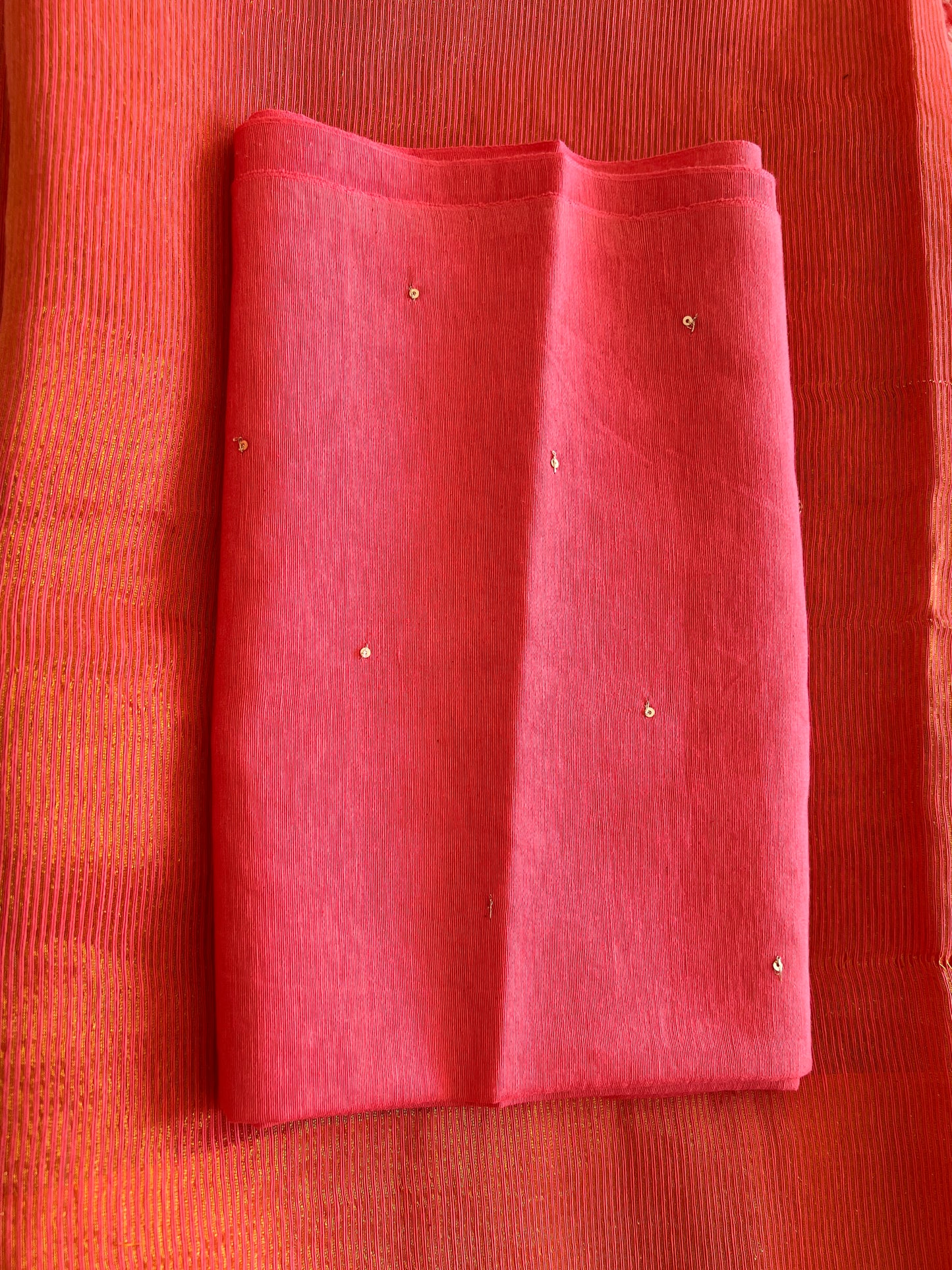 Pink Woven Pure Silk Cotton Saree