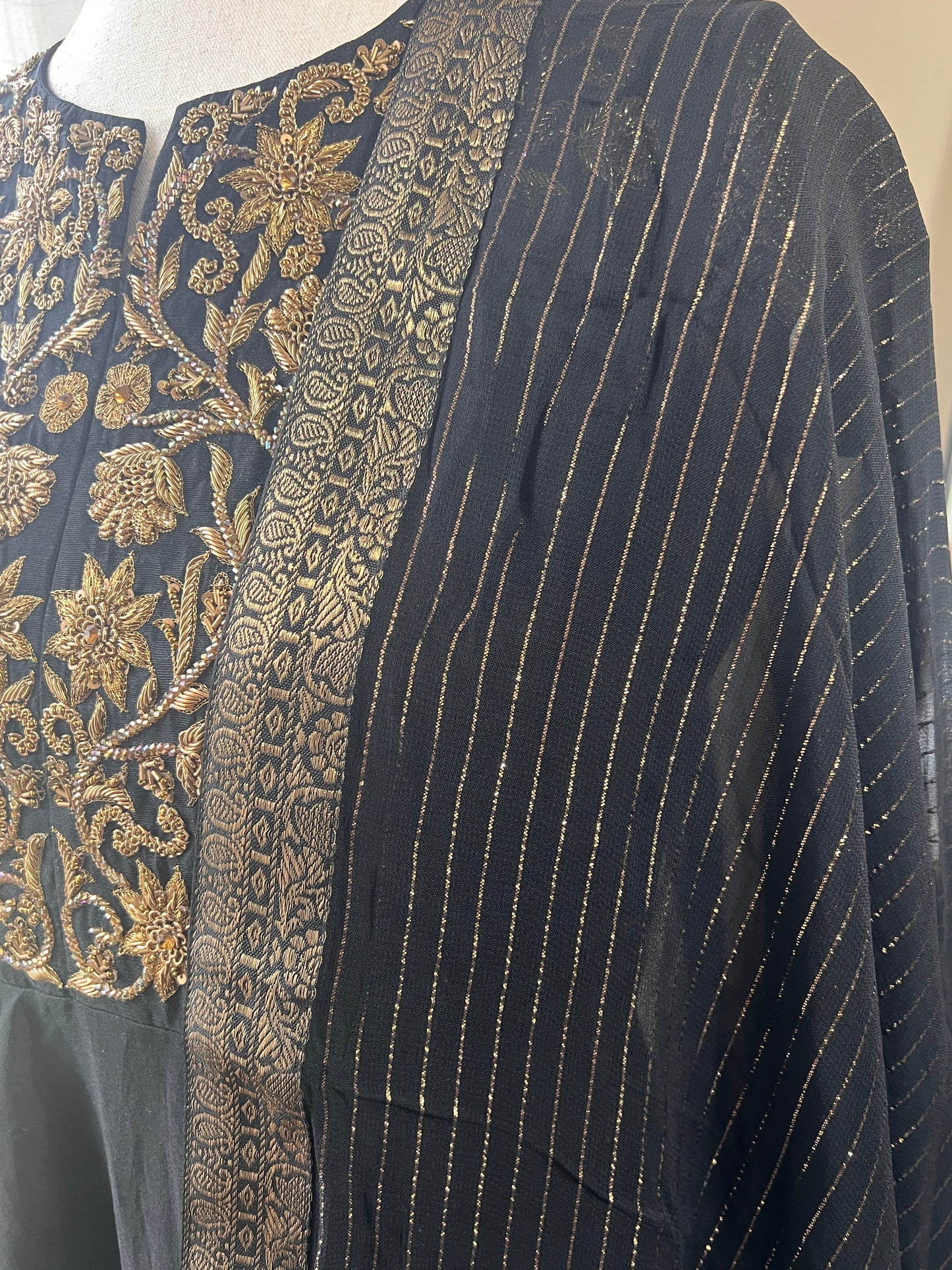 Black Anarkali Set