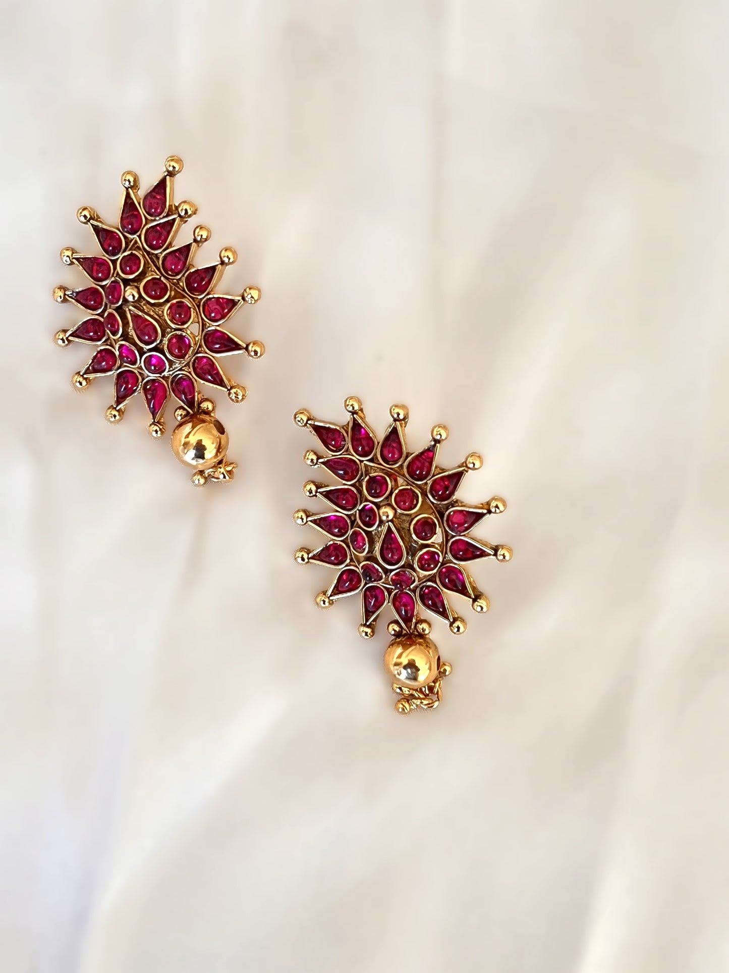 Gold Look Alike Kemp Stone Bridal Haram Set