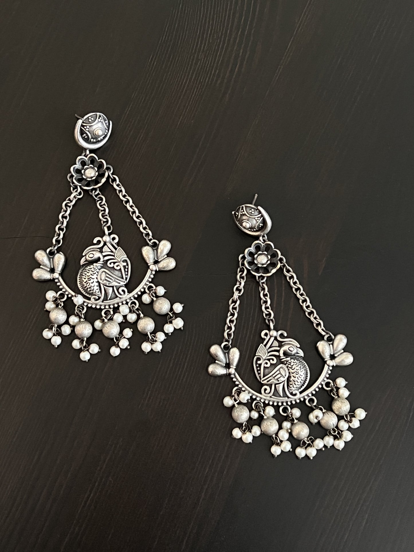 Silver Look Alike Earring