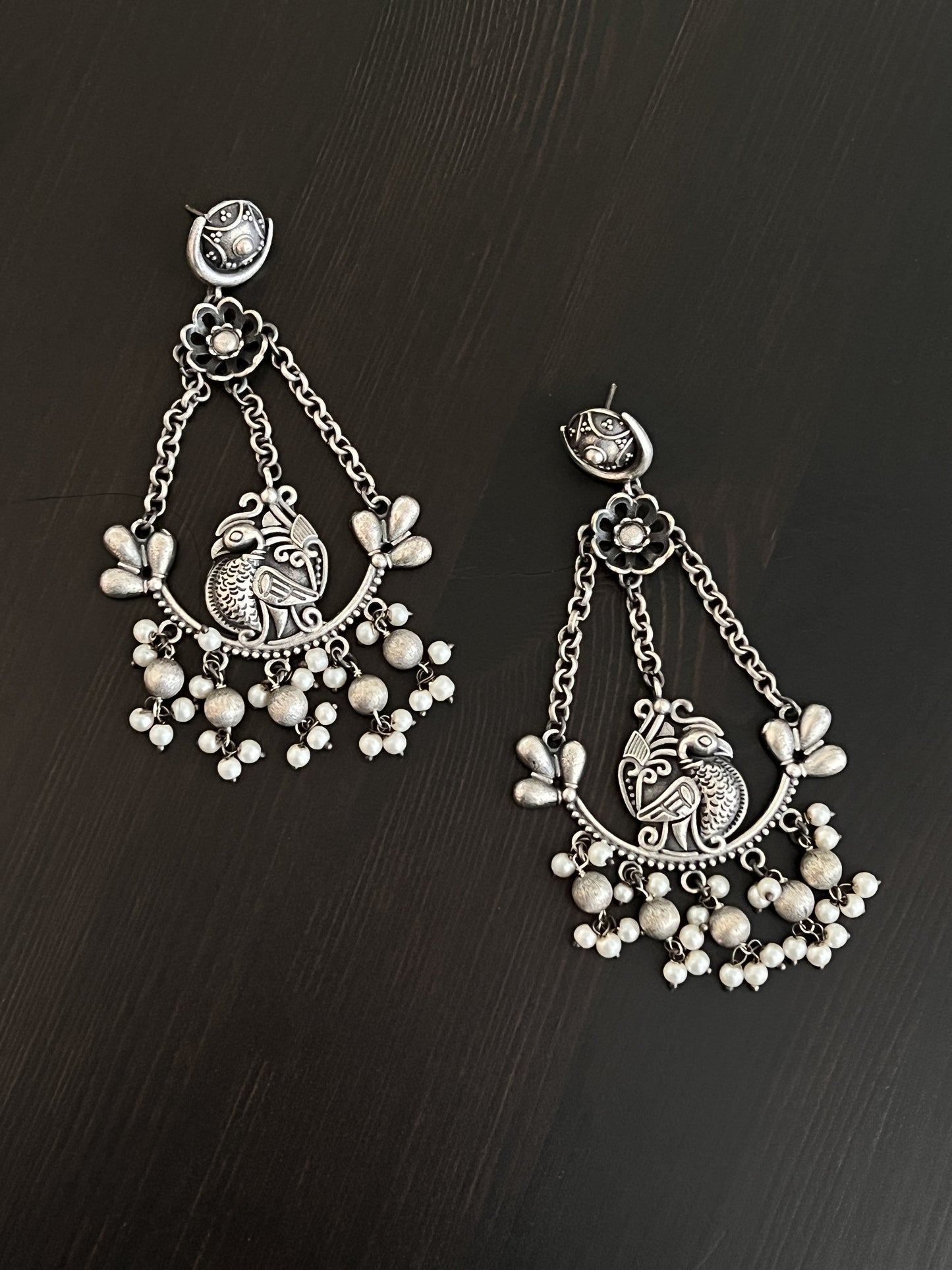Silver Look Alike Earring