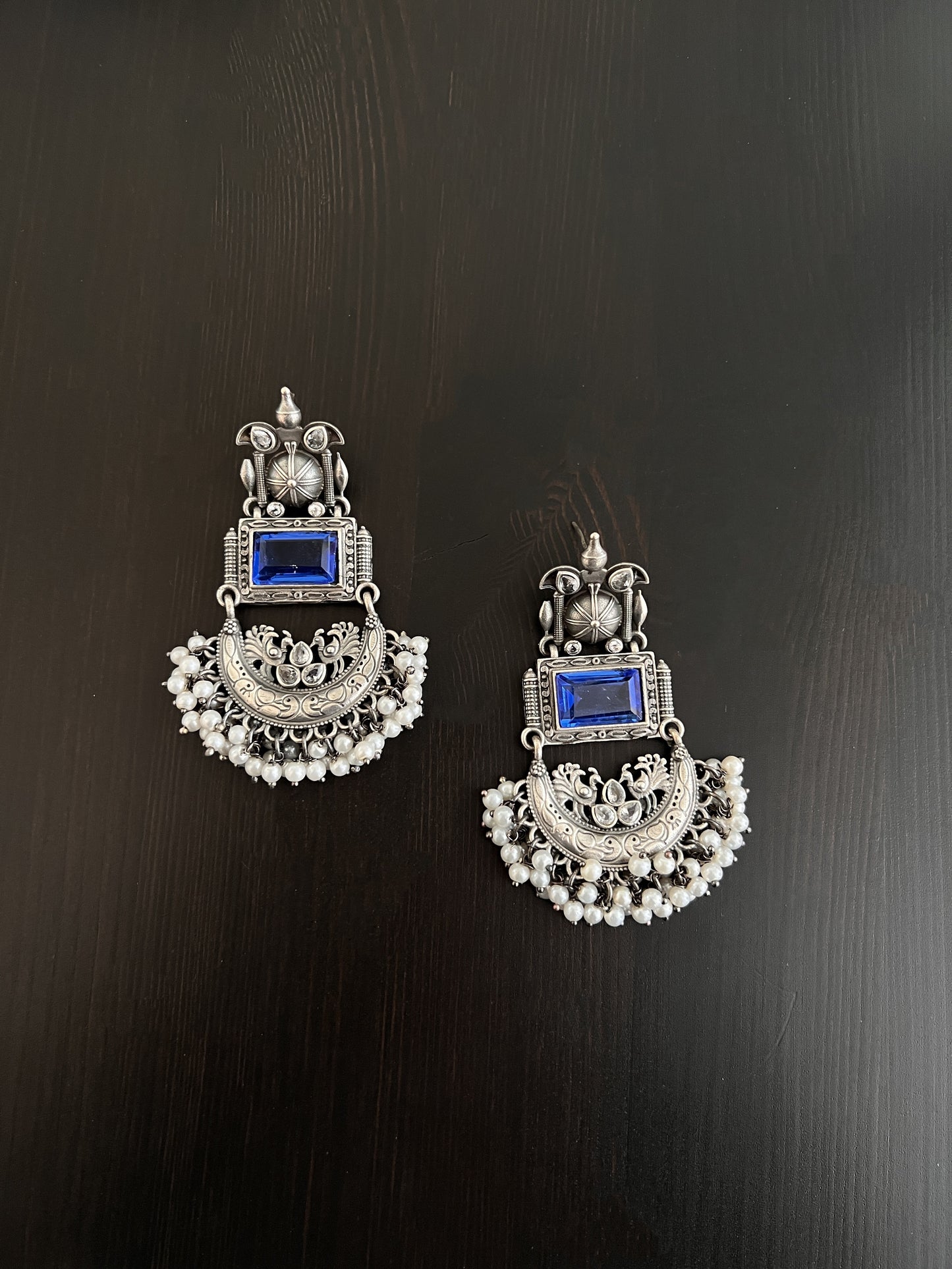 Blue Stone Earring