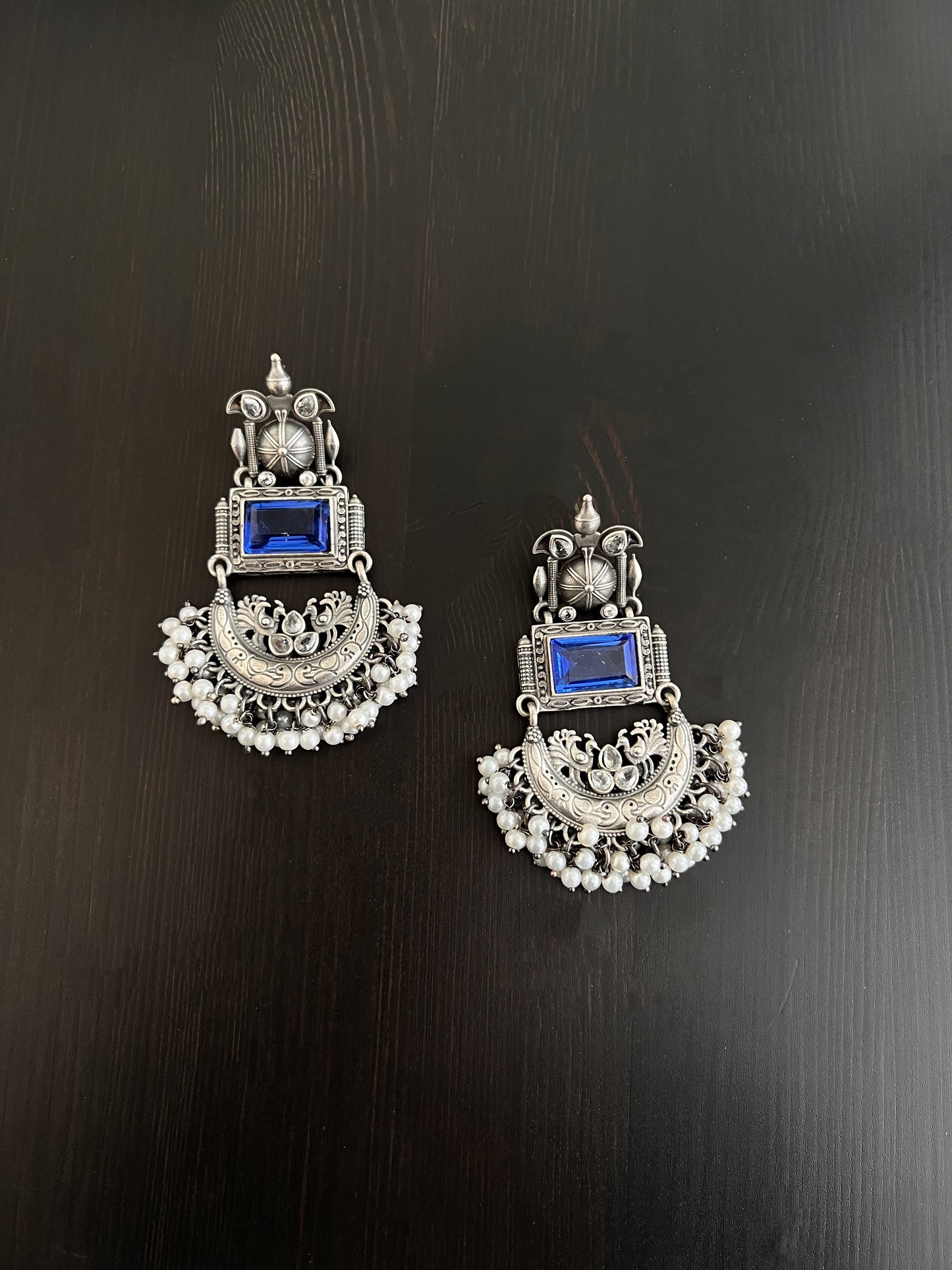 Blue Stone Earring