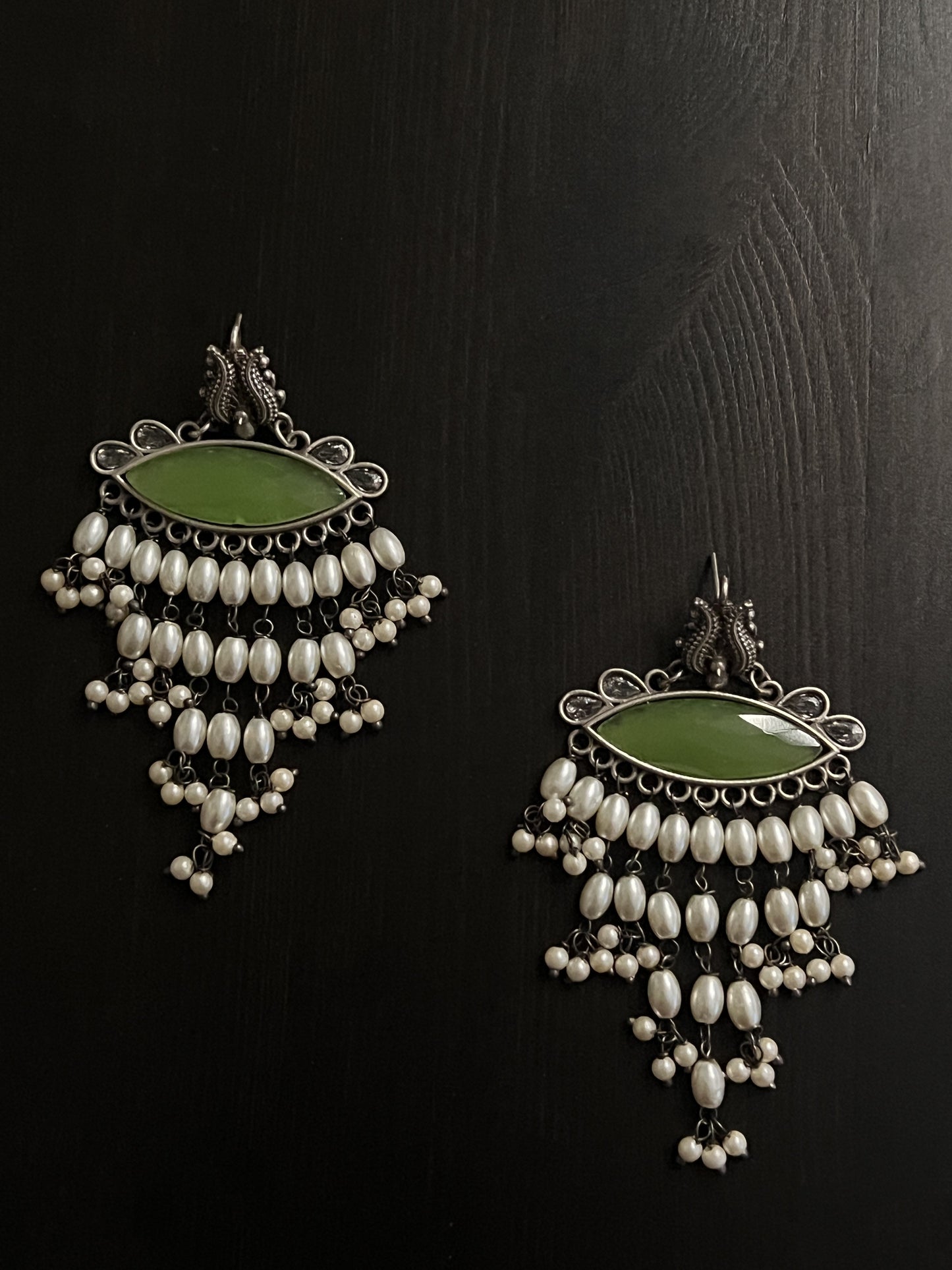 Green Pearl Earring