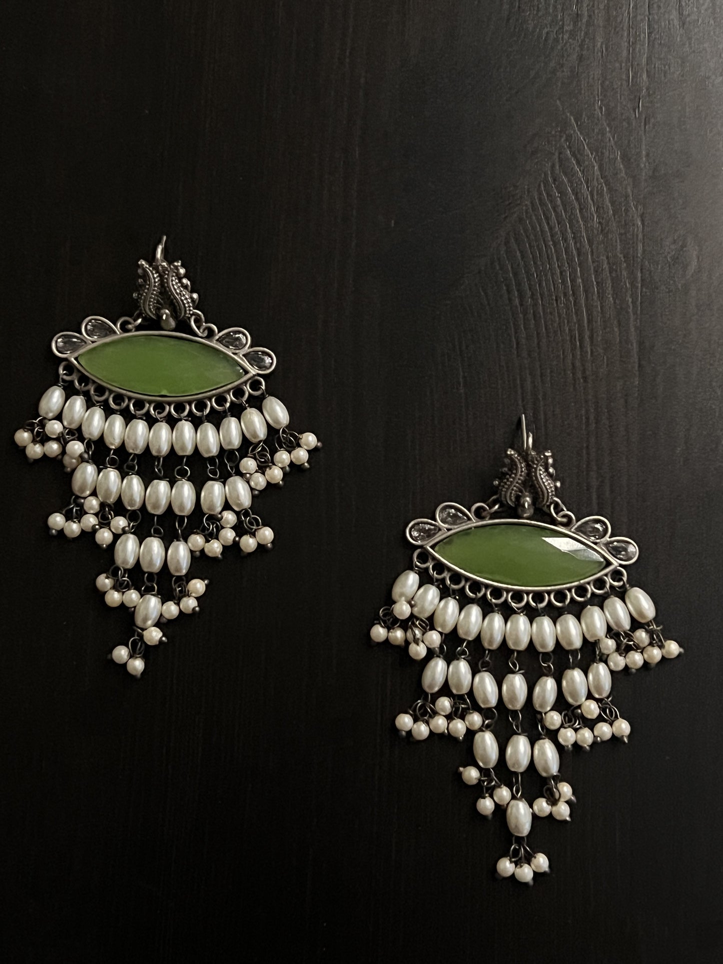 Green Pearl Earring