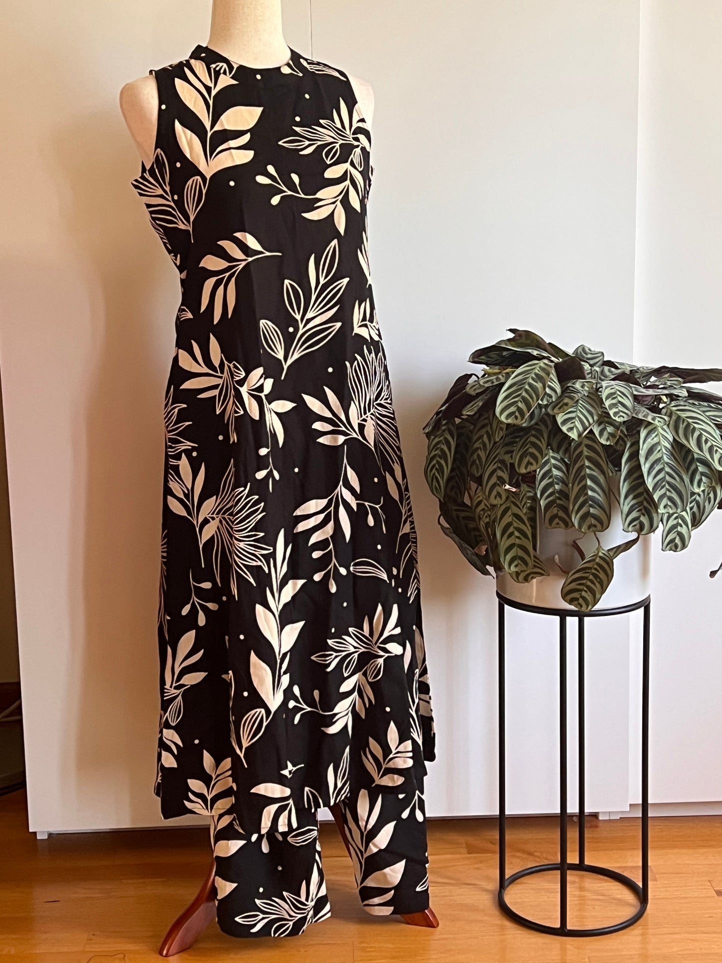Black Printed Two-piece Co-ord Kurta set | Size M