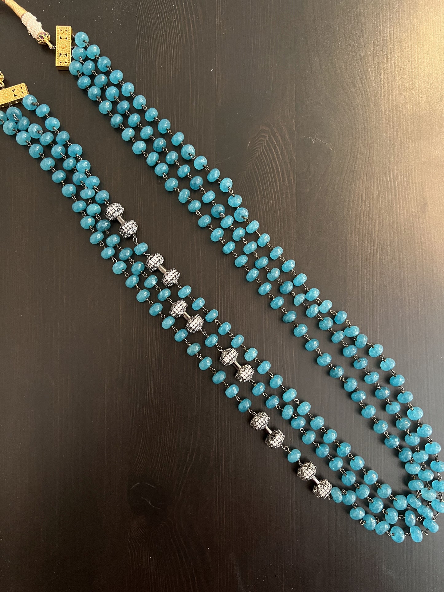Blue Beaded necklace