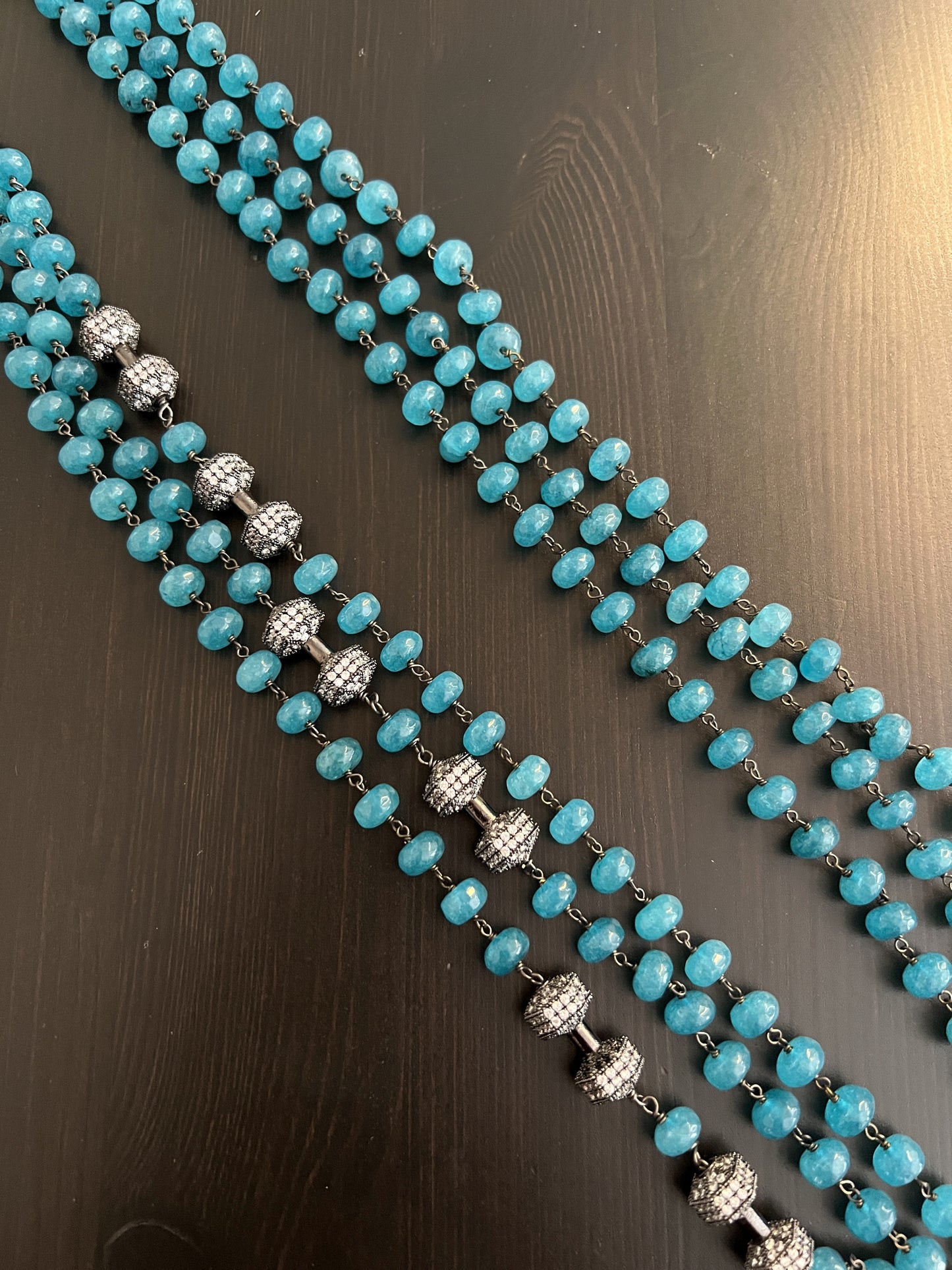 Blue Beaded necklace
