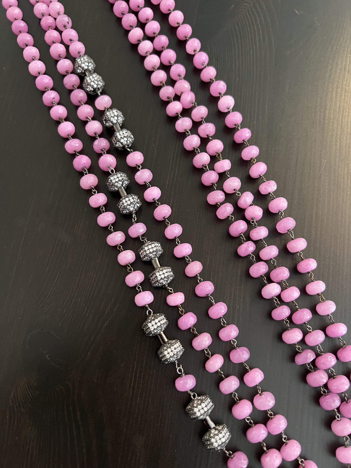 Lilac Beaded Necklace