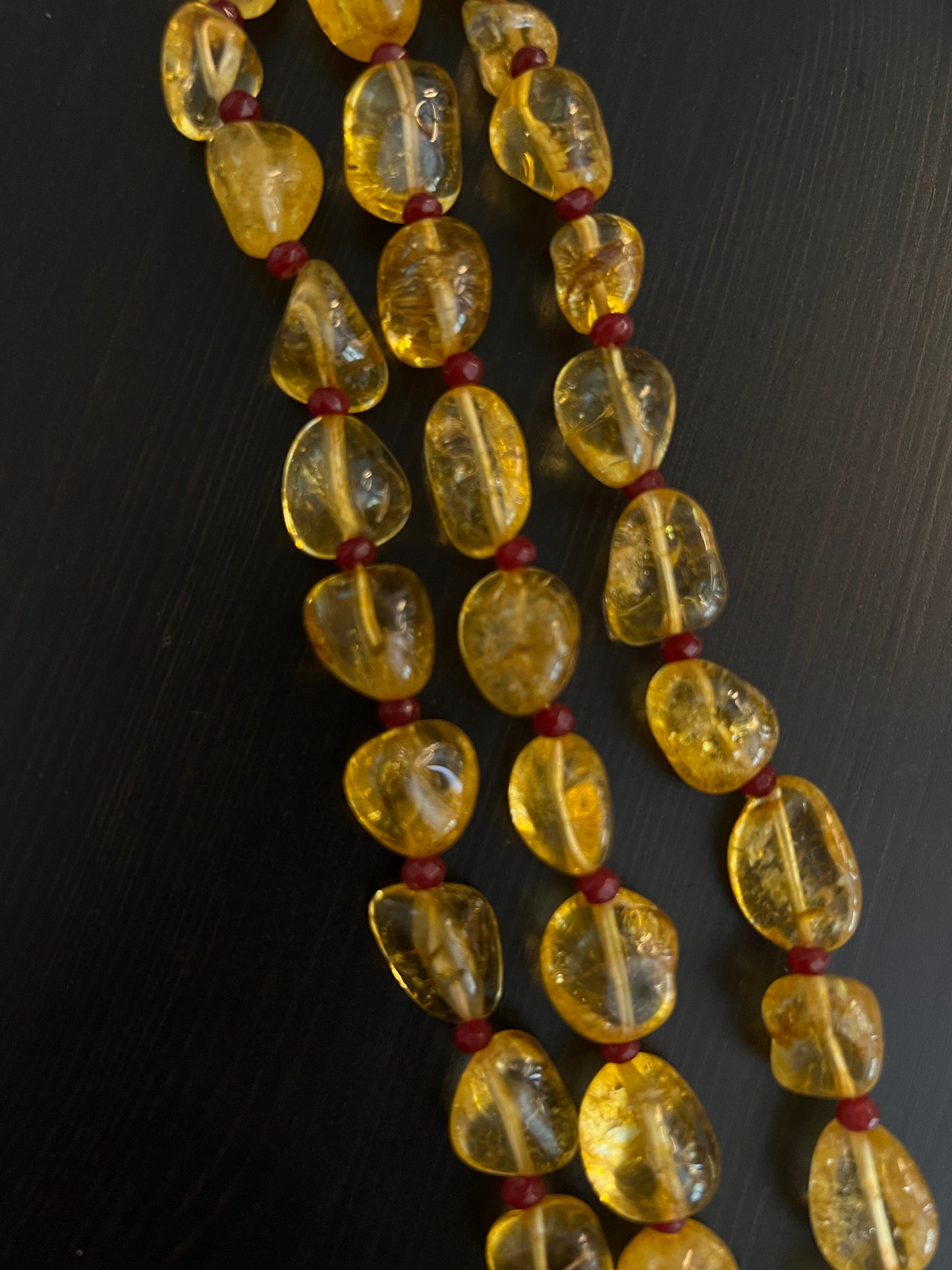Golden Beaded Necklace