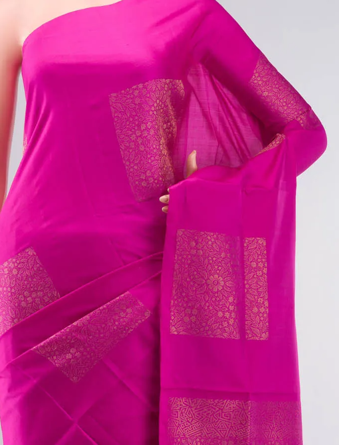 Pink Soft Silk Saree