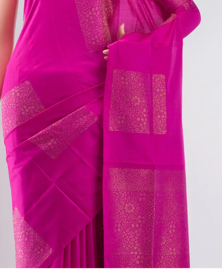 Pink Soft Silk Saree