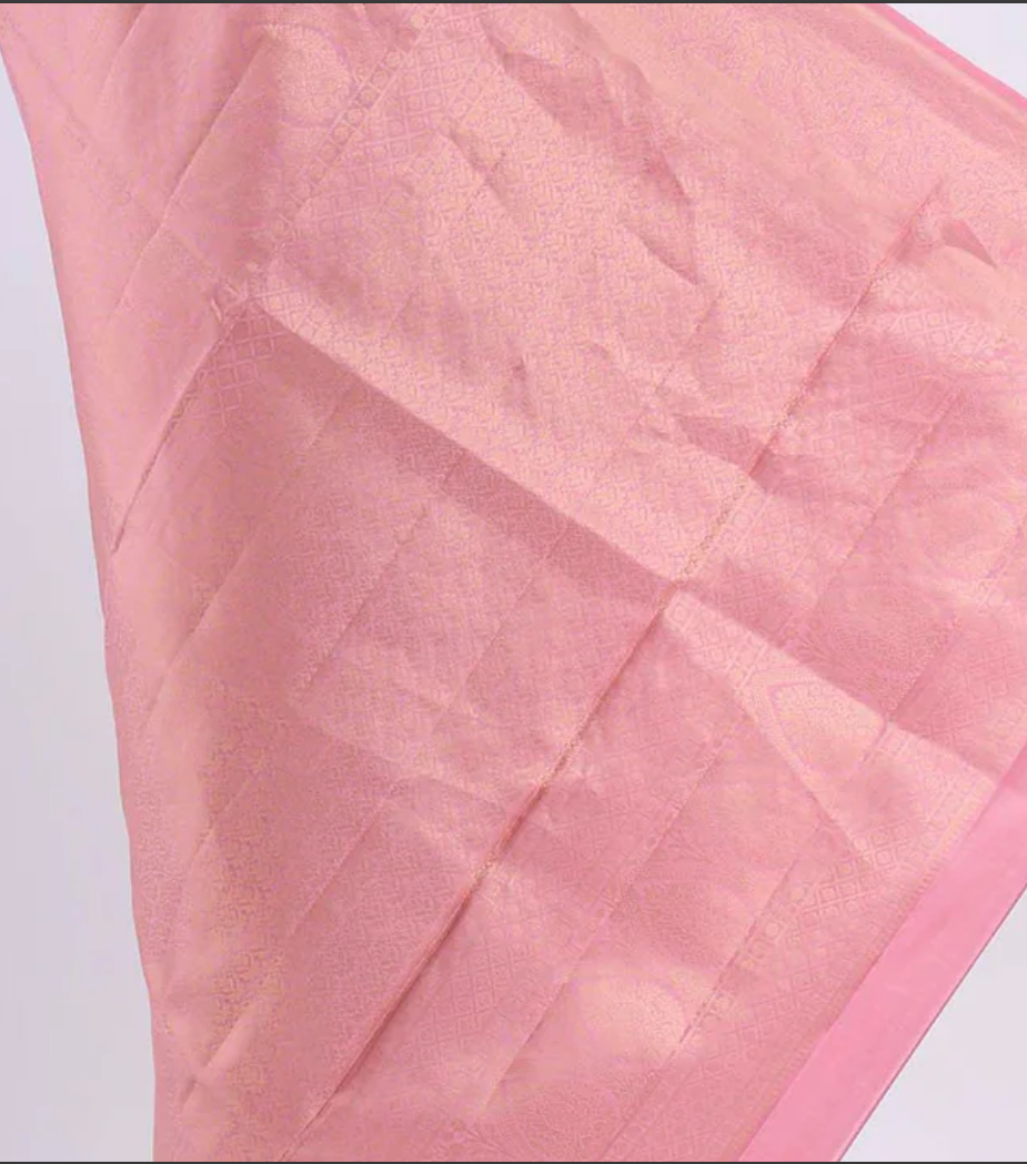 Rose Pink Silk Saree
