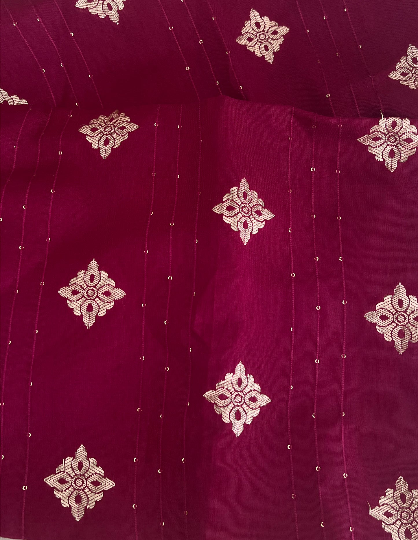 Pink Mysore Chiffon Saree