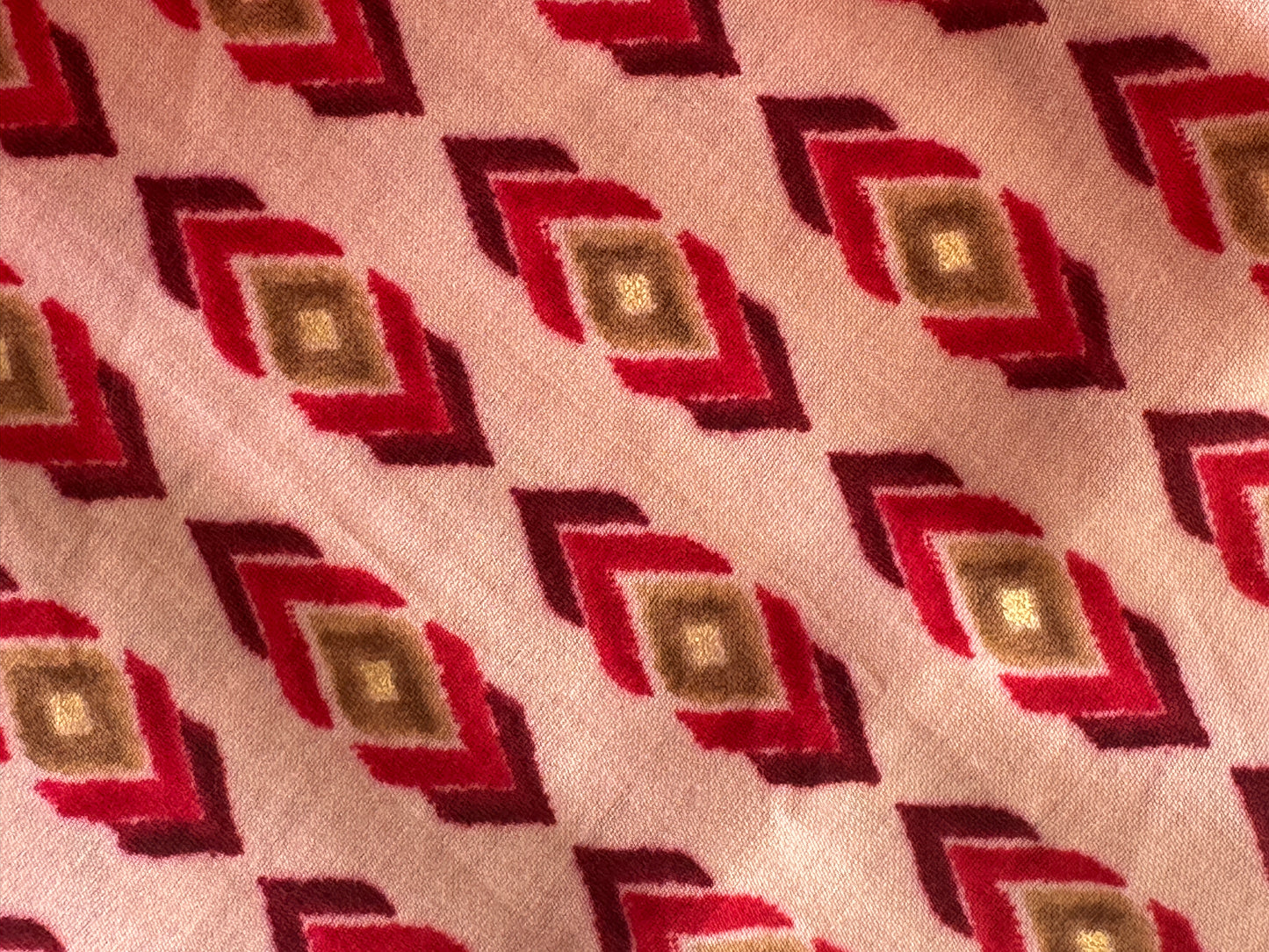 Red Printed Kurti Set