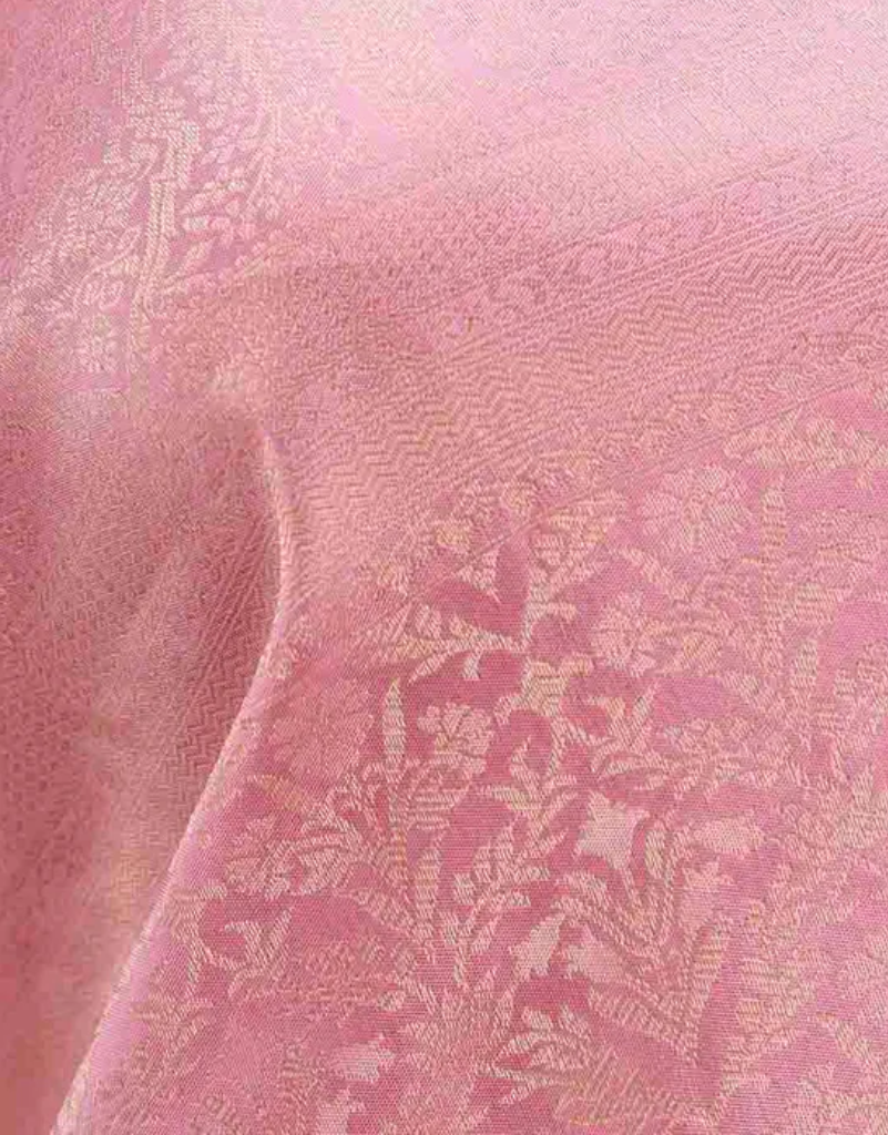 Rose Pink Silk Saree